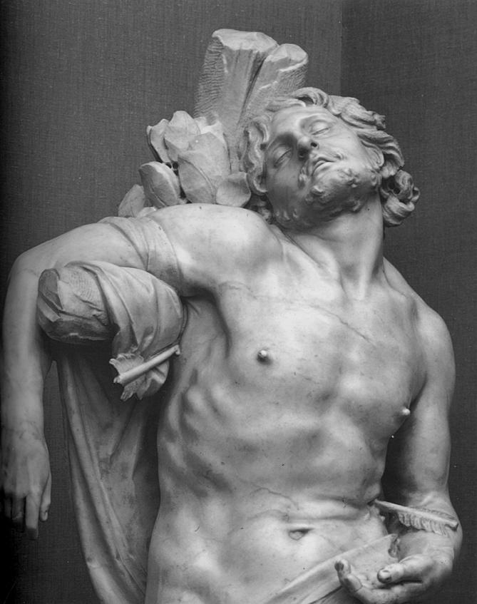 Bernini saint sebastian detail