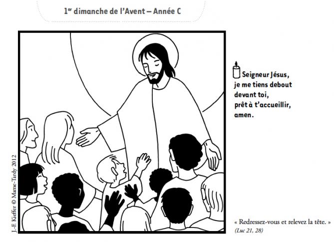 Une dessin de kieffer pour 1er dimanche de l avent annee c